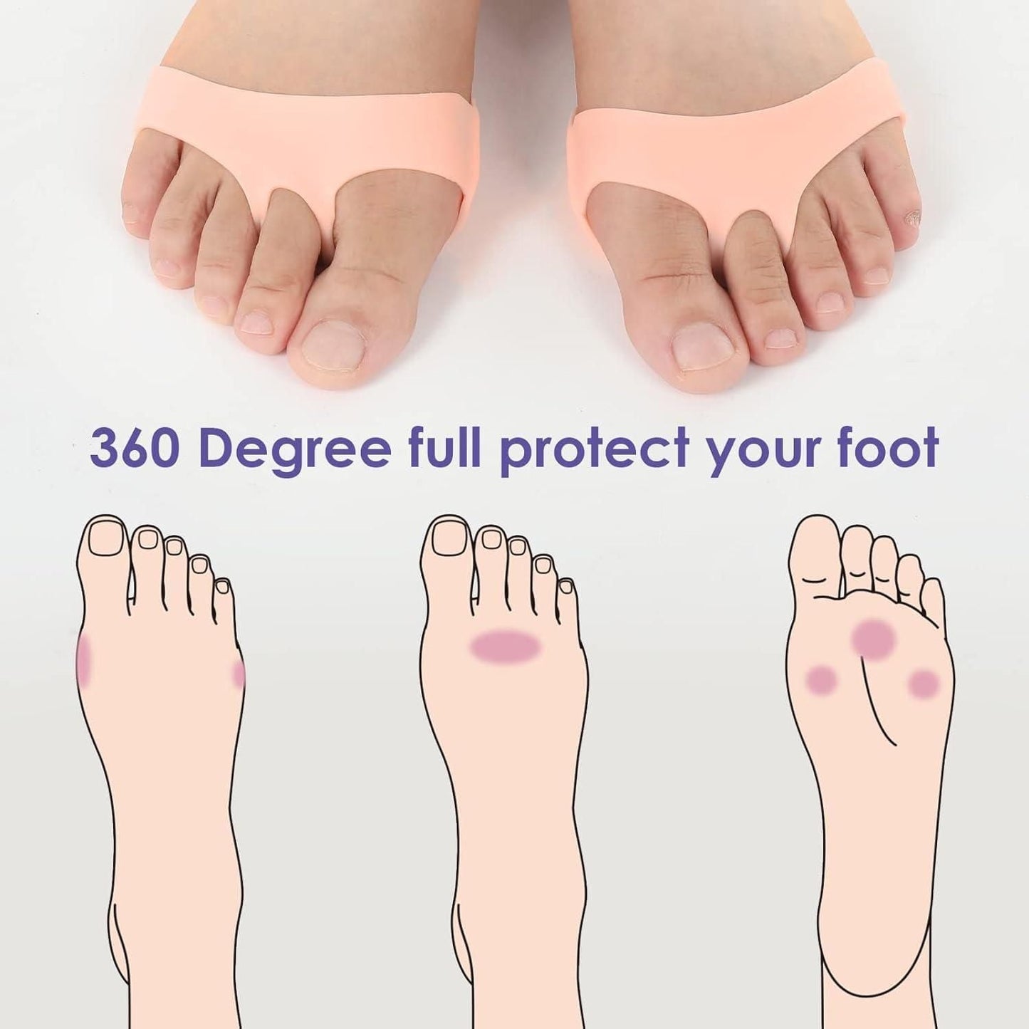 Silicone Honeycomb Shoes Pad Gel Insoles Breathable Health Care Massage for feet (Pair of 1)